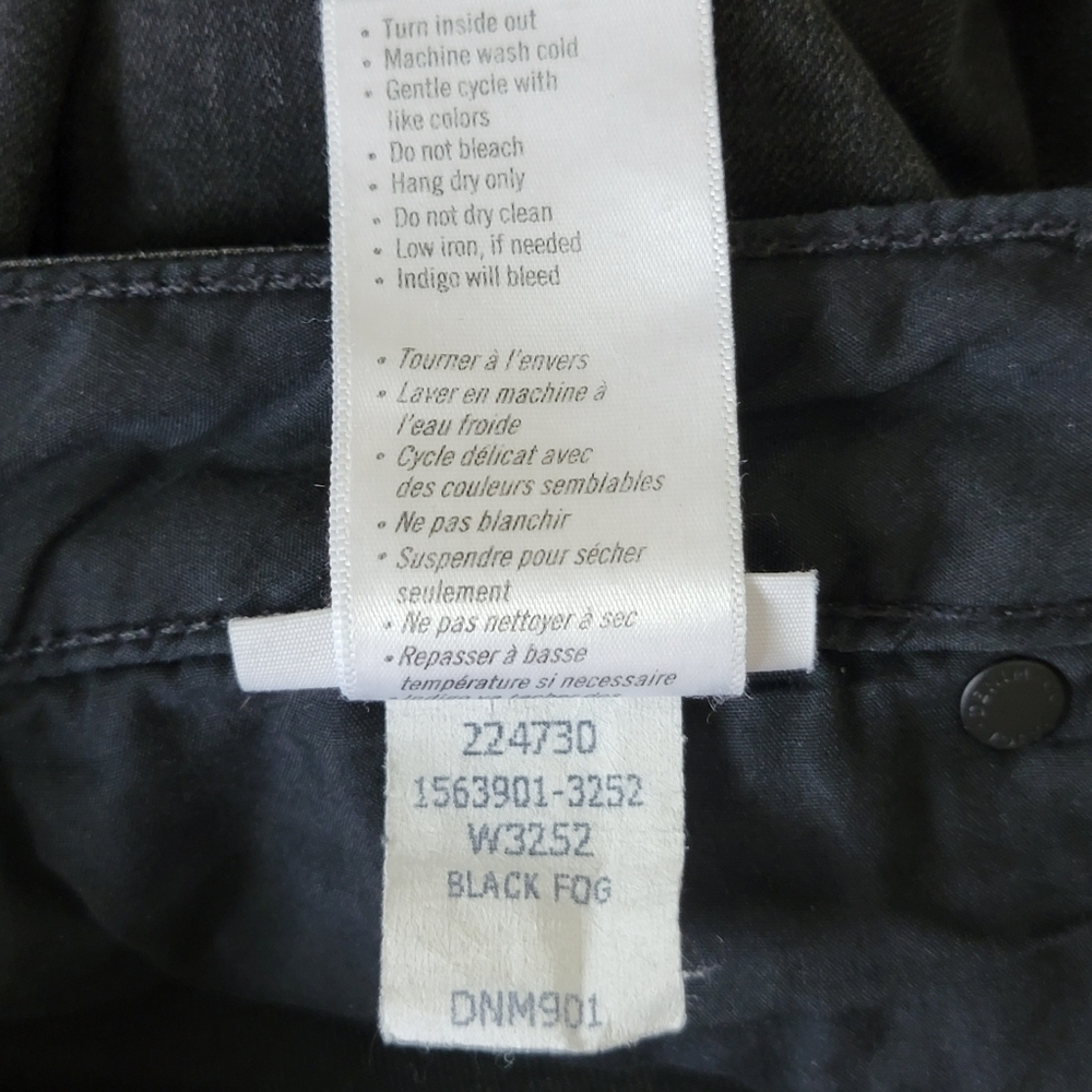 Paige 27 Hoxton Ultra Skinny Faded Black Fog Mid Rise Stretch Jegging Jeans - Picture 12 of 16